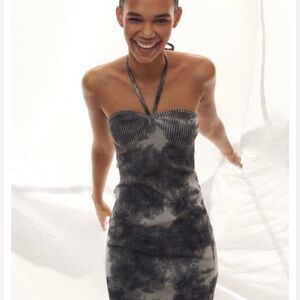 Zara knit ribbed dress